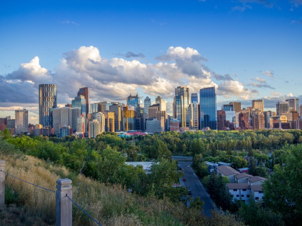 Beautiful view of Calgary Skyline