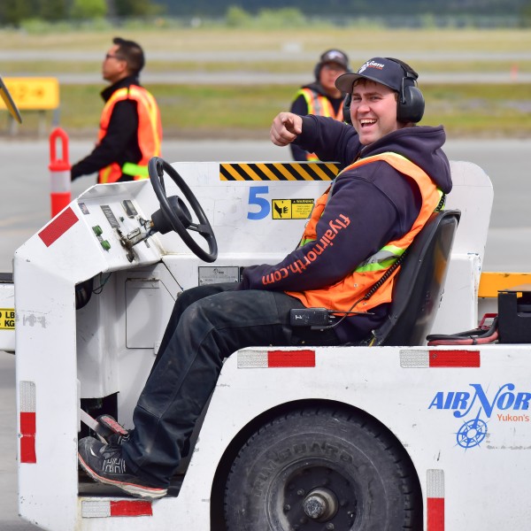 Staff - ramp crew member smiling