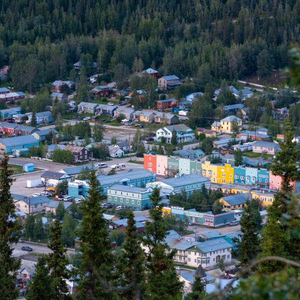 Scenery - Dawson city colourful houses