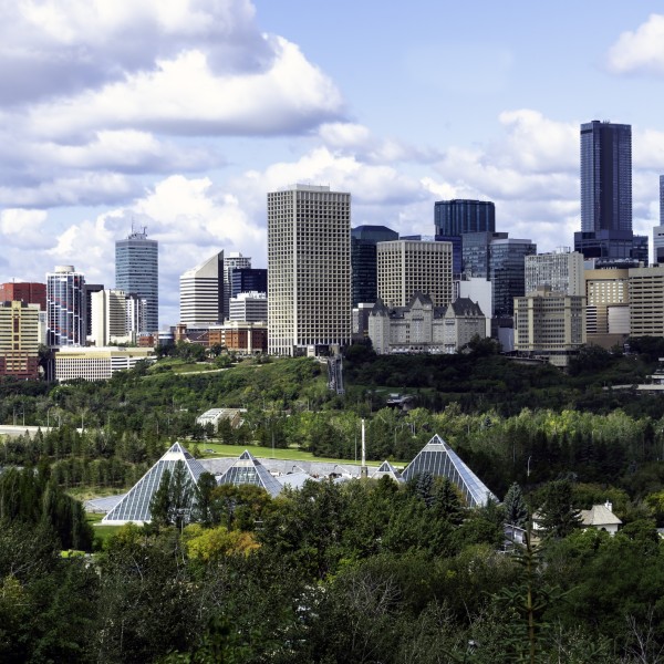 Beautiful Edmonton Alberta Skyline