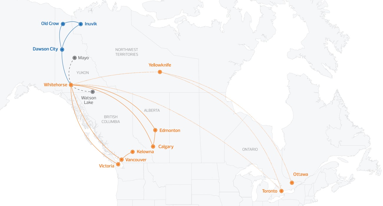 Air North - Route Map - 20250704
